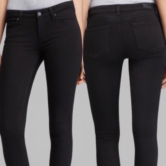 paige transcend verdugo crop jeans in black overdye